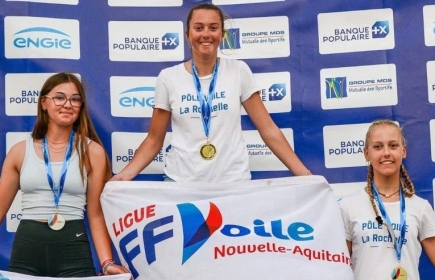 Maelys championne de France Espoirs ILCA 4 2023.